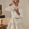 Skirt, Shorts-Sergent Major Gold ruffled skirt
