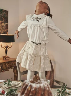 Skirt, Shorts-Sergent Major Gold ruffled skirt