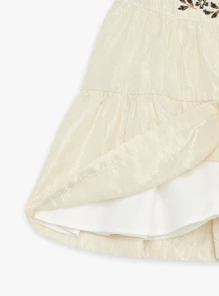 Skirt, Shorts-Sergent Major Gold ruffled skirt