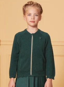 Knitwear, Sweater, Cardigan-Sergent Major Green CARDIGAN