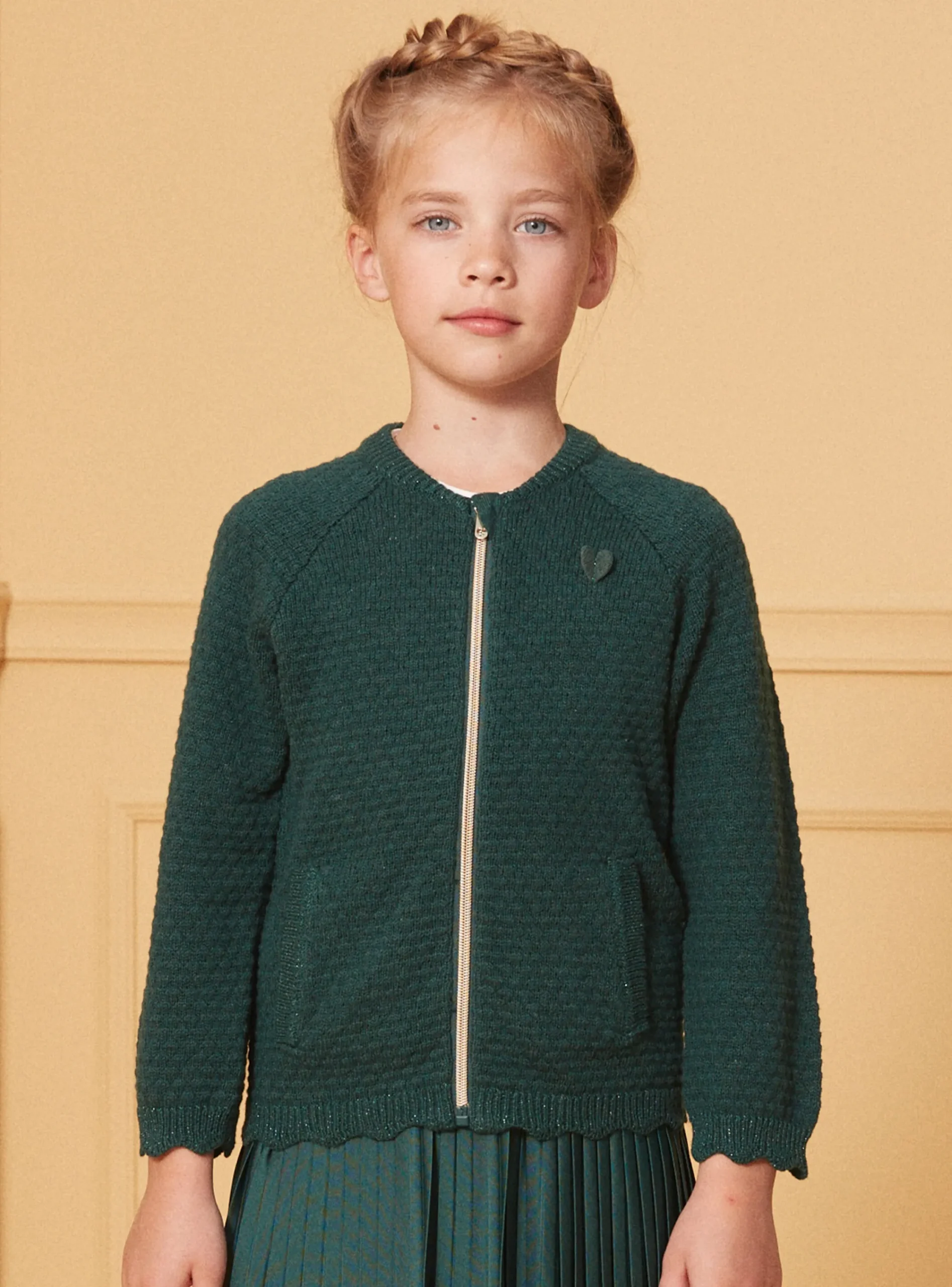Knitwear, Sweater, Cardigan-Sergent Major Green CARDIGAN