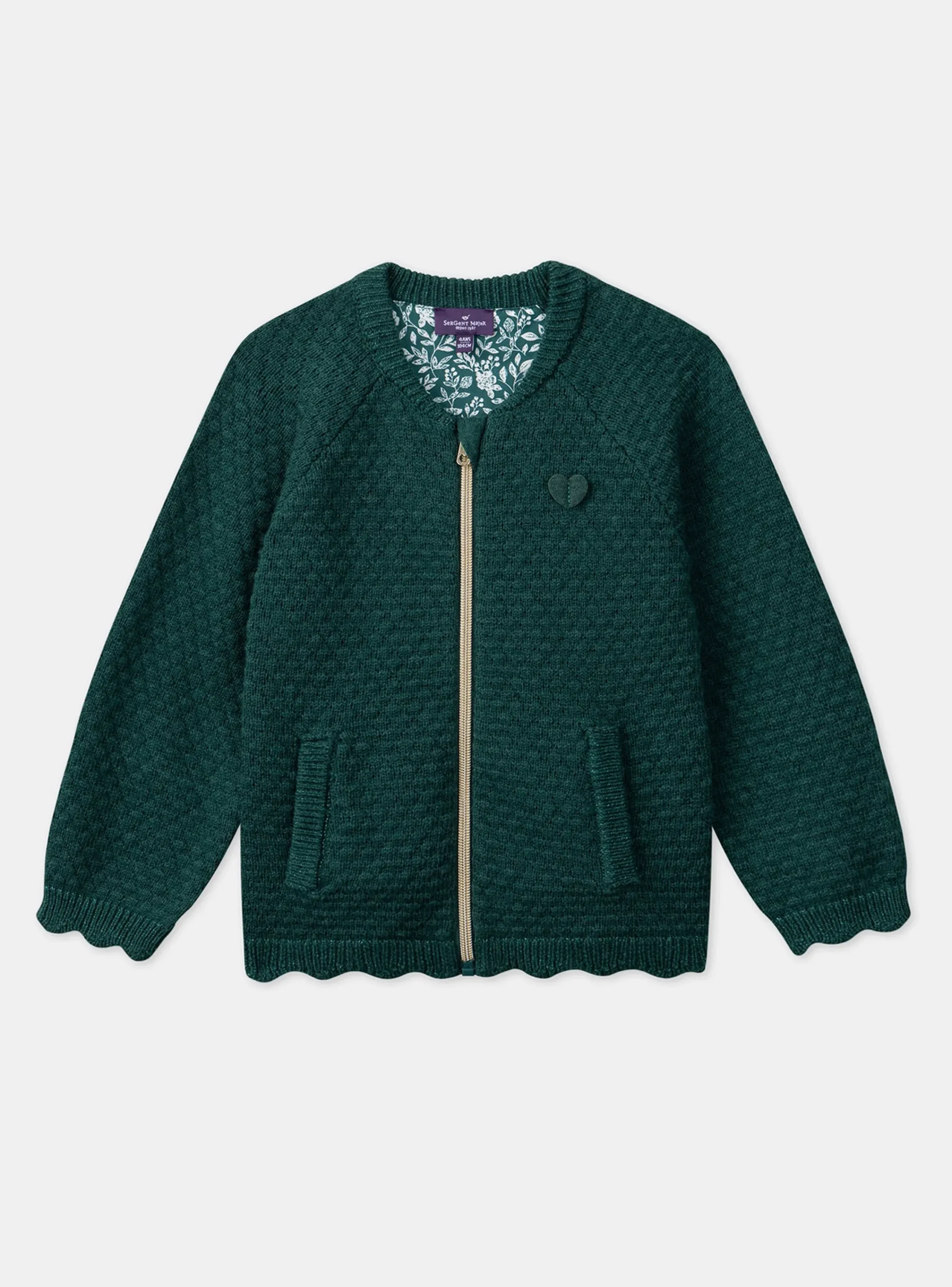 Knitwear, Sweater, Cardigan-Sergent Major Green CARDIGAN