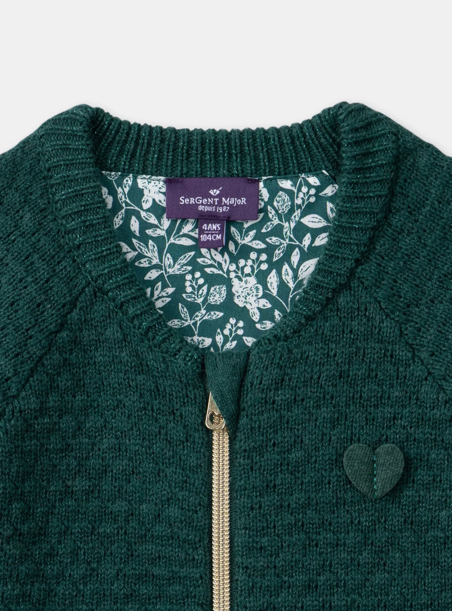 Knitwear, Sweater, Cardigan-Sergent Major Green CARDIGAN