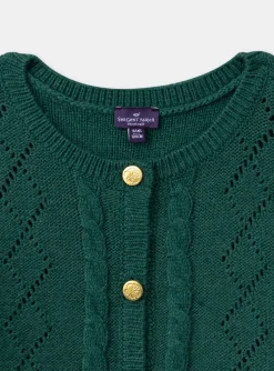 Knitwear, Sweater, Cardigan-Sergent Major Green CARDIGAN