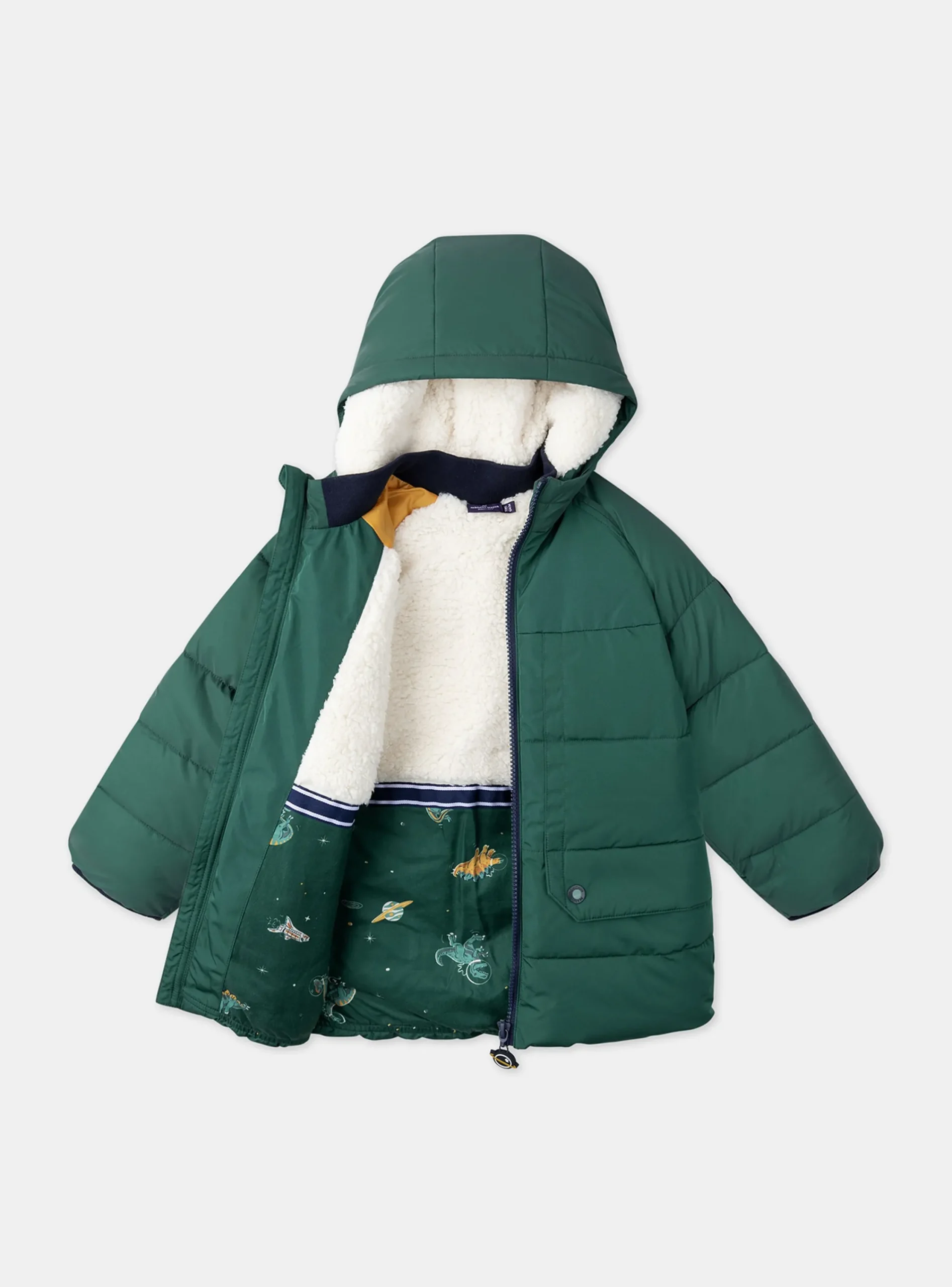 Coat, Parka, Jacket-Sergent Major Green DOWN JACKET
