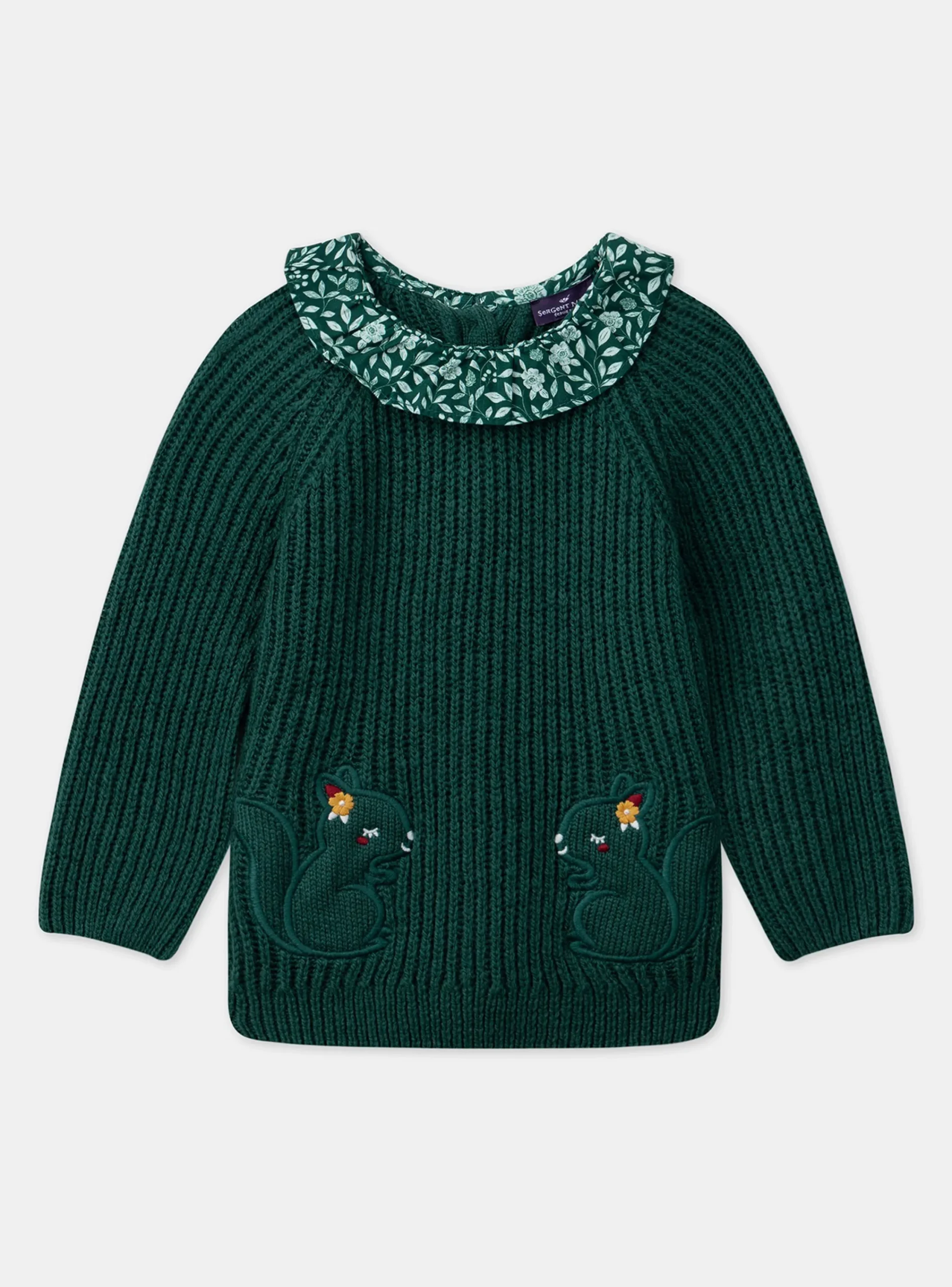 Knitwear, Sweater, Cardigan | Knitwear, Sweater, Cardigan-Sergent Major Green PULLOVER