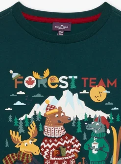T-shirt, Polo Shirt-Sergent Major Green TEE SHIRT LS