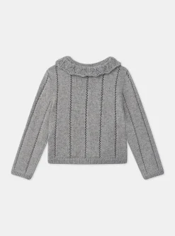 Knitwear, Sweater, Cardigan-Sergent Major Grey CARDIGAN