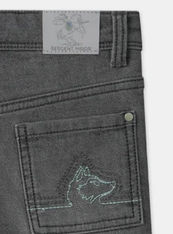 Trousers, Jeans-Sergent Major Grey denim JEANS