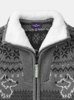 Knitwear, Sweater, Cardigan-Sergent Major Grey KIDS CARDIGAN