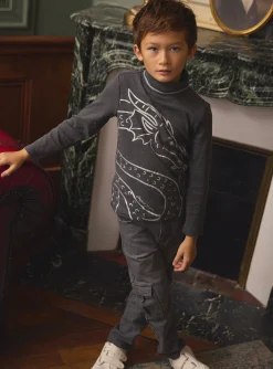 Knitwear, Sweater, Cardigan-Sergent Major Grey TURTLE NECK