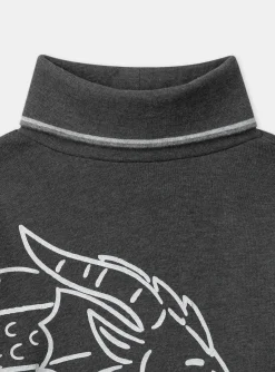 Knitwear, Sweater, Cardigan-Sergent Major Grey TURTLE NECK