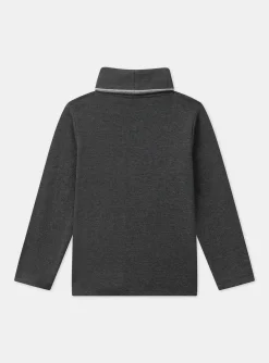 Knitwear, Sweater, Cardigan-Sergent Major Grey TURTLE NECK
