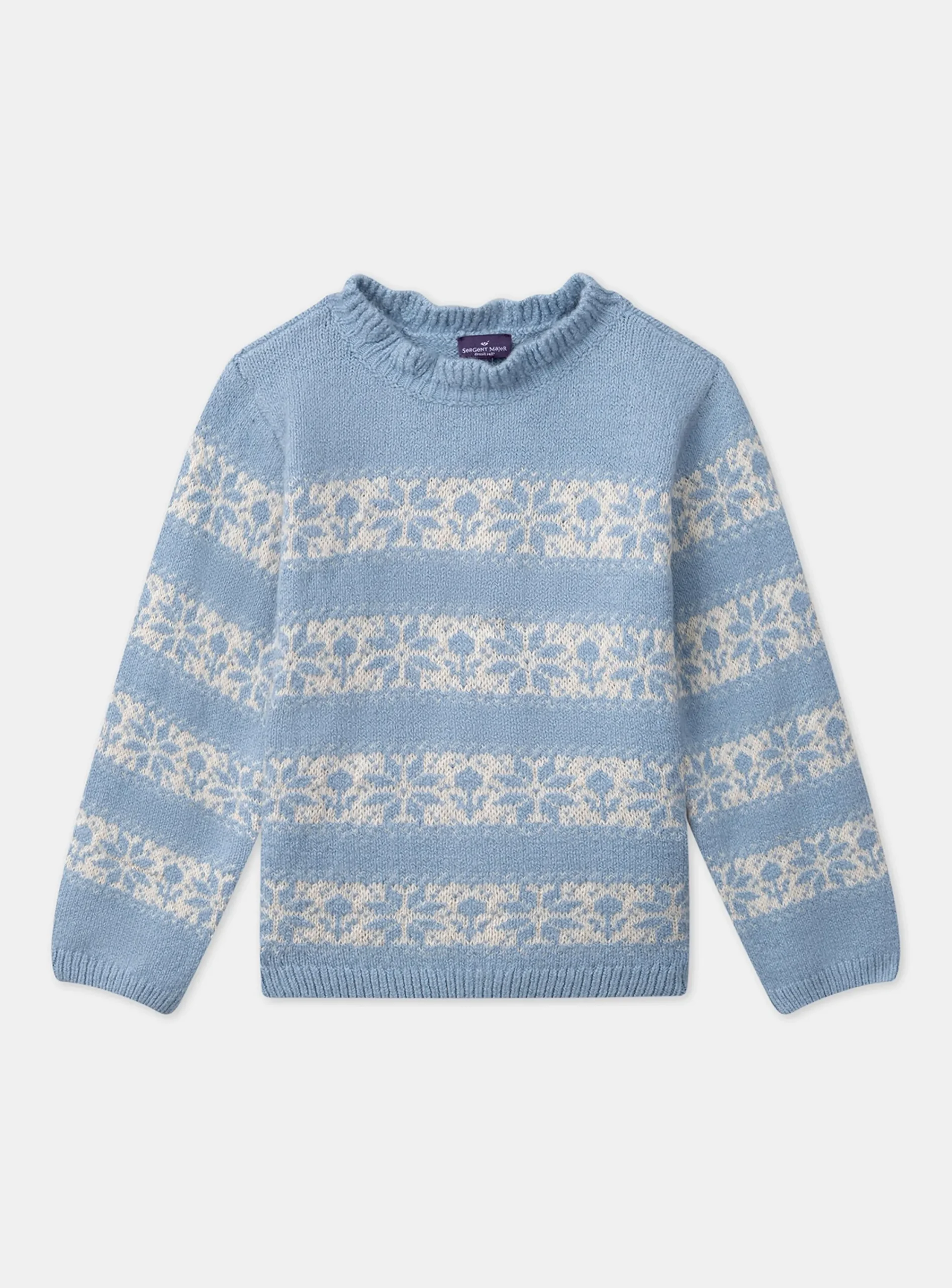 Knitwear, Sweater, Cardigan-Sergent Major Greyish blue PULLOVER