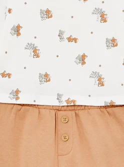 Suits And Ensembles-Sergent Major Hazelnut and ecru top, pants and bandana set