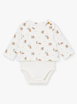 Suits And Ensembles-Sergent Major Hazelnut and ecru top, pants and bandana set