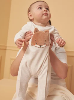 Baby Jumpsuits-Sergent Major Heather beige BABYGROW
