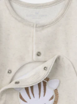 Baby Jumpsuits-Sergent Major Heather beige BABYGROW
