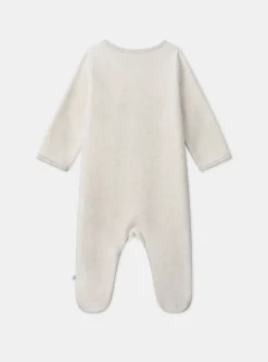 Baby Jumpsuits-Sergent Major Heather beige BABYGROW