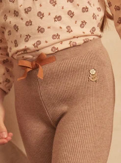 Trousers, Jeans And Legging-Sergent Major Heather beige LEGGINGS (bottom)