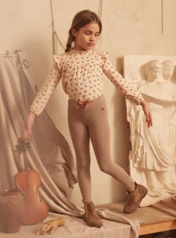 Trousers, Jeans And Legging-Sergent Major Heather beige LEGGINGS (bottom)