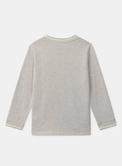 T-shirt, Polo Shirt-Sergent Major Heather beige TEE SHIRT LS