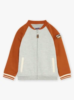 Knitwear, Sweater, Cardigan-Sergent Major Heather grey KIDS CARDIGAN