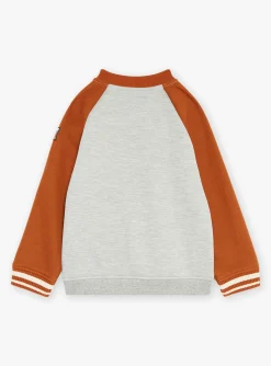 Knitwear, Sweater, Cardigan-Sergent Major Heather grey KIDS CARDIGAN