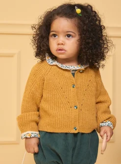 Knitwear, Sweater, Cardigan | Knitwear, Sweater, Cardigan-Sergent Major Heather yellow CARDIGAN