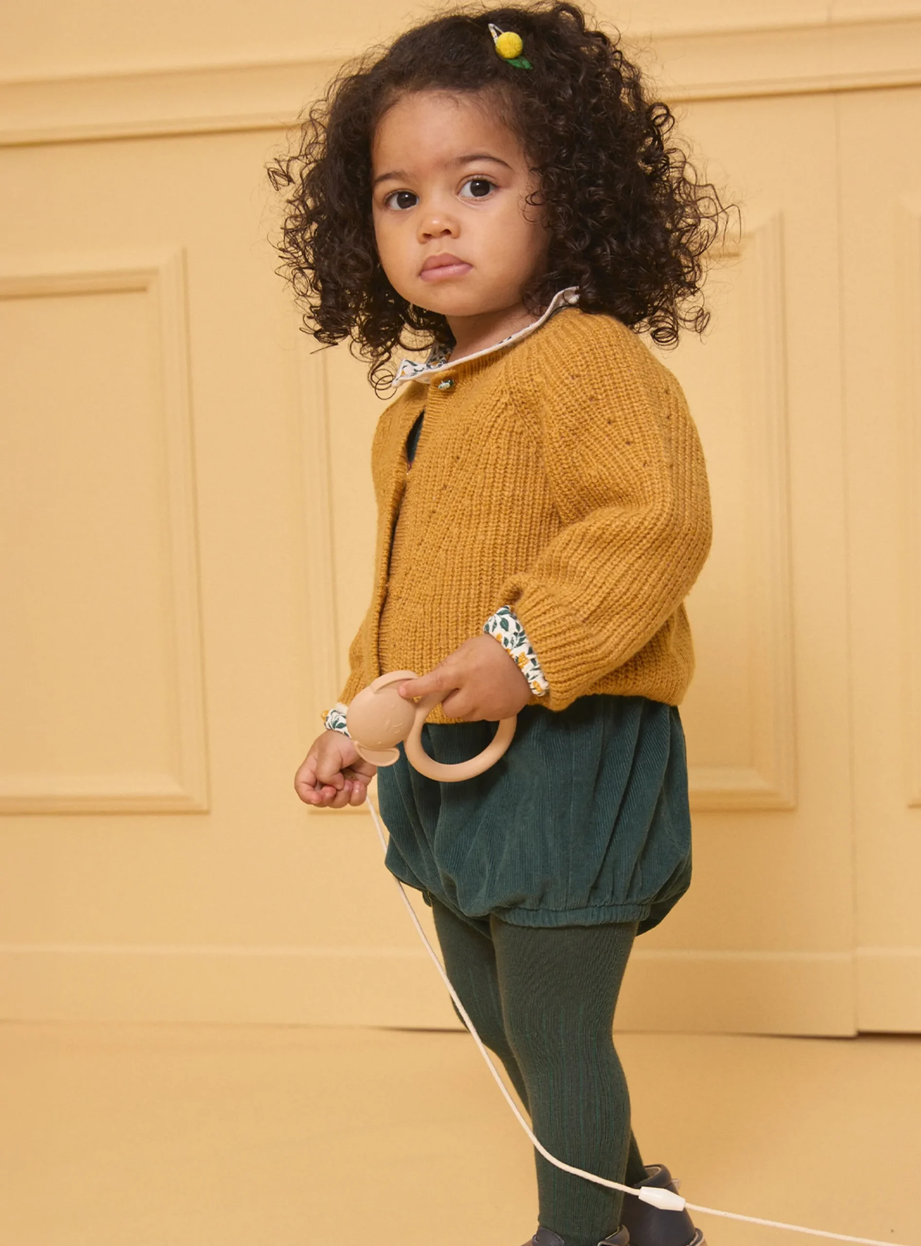 Knitwear, Sweater, Cardigan | Knitwear, Sweater, Cardigan-Sergent Major Heather yellow CARDIGAN