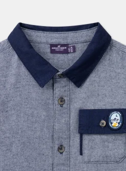 Shirt-Sergent Major Heathered blue SHIRT