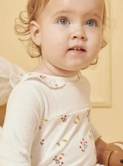 Pajamas & Rompers | Pajamas & Rompers-Sergent Major Heathered off white BABYGROW