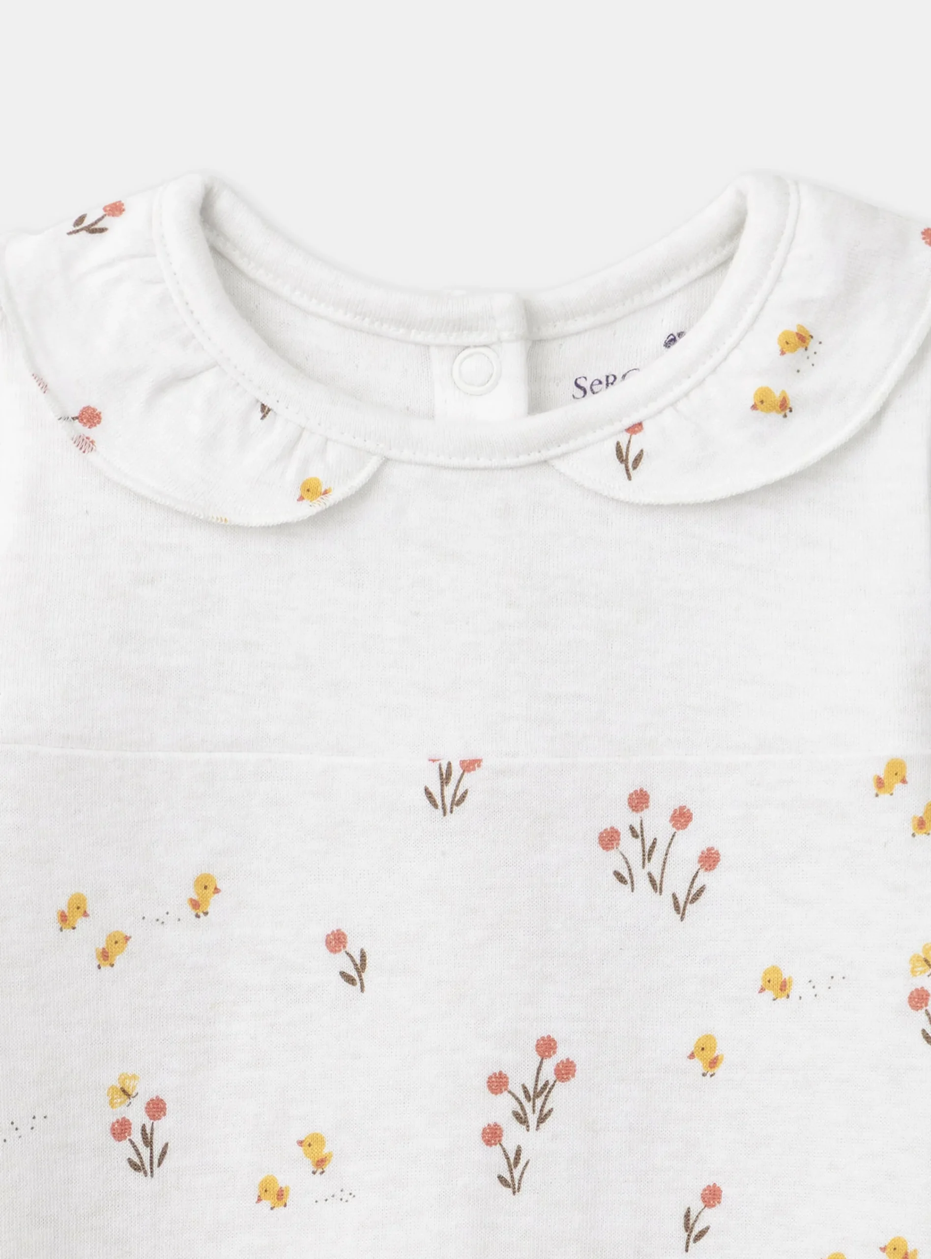 Pajamas & Rompers | Pajamas & Rompers-Sergent Major Heathered off white BABYGROW