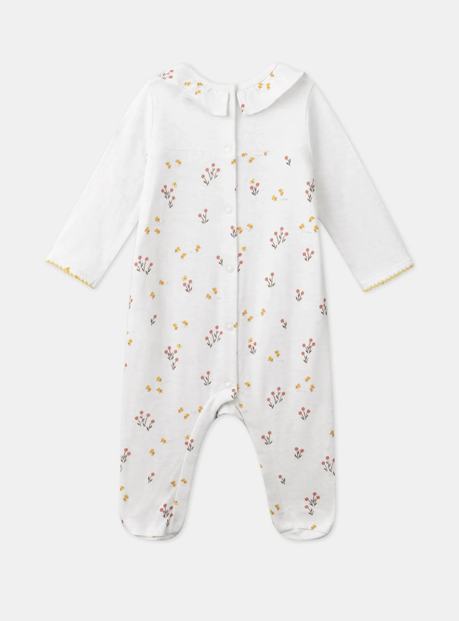Pajamas & Rompers | Pajamas & Rompers-Sergent Major Heathered off white BABYGROW