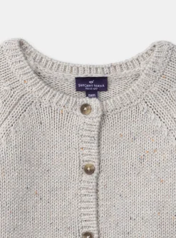Knitwear, Sweater, Cardigan | Knitwear, Sweater, Cardigan-Sergent Major Heathered off white CARDIGAN