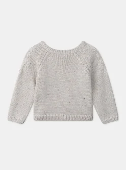 Knitwear, Sweater, Cardigan | Knitwear, Sweater, Cardigan-Sergent Major Heathered off white CARDIGAN