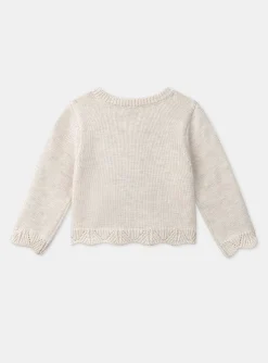 Knitwear, Sweater, Cardigan | Knitwear, Sweater, Cardigan-Sergent Major Heathered off white CARDIGAN