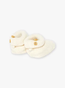 Hat, Mittens-Sergent Major Heathered off white SLIPPERS