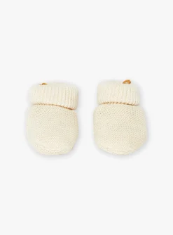 Hat, Mittens-Sergent Major Heathered off white SLIPPERS
