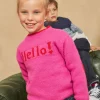 Knitwear, Sweater, Cardigan-Sergent Major Hello magenta sweater