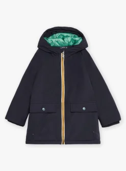 Coat, Parka, Jacket-Sergent Major 3 in 1 waterproof hooded parka dark blue