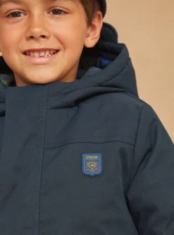 Coat, Parka, Jacket-Sergent Major 3 in 1 waterproof parka navy blue with hood