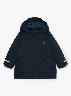 Coat, Parka, Jacket-Sergent Major 3 in 1 waterproof parka navy blue with hood