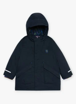 Coat, Parka, Jacket-Sergent Major 3 in 1 waterproof parka navy blue with hood