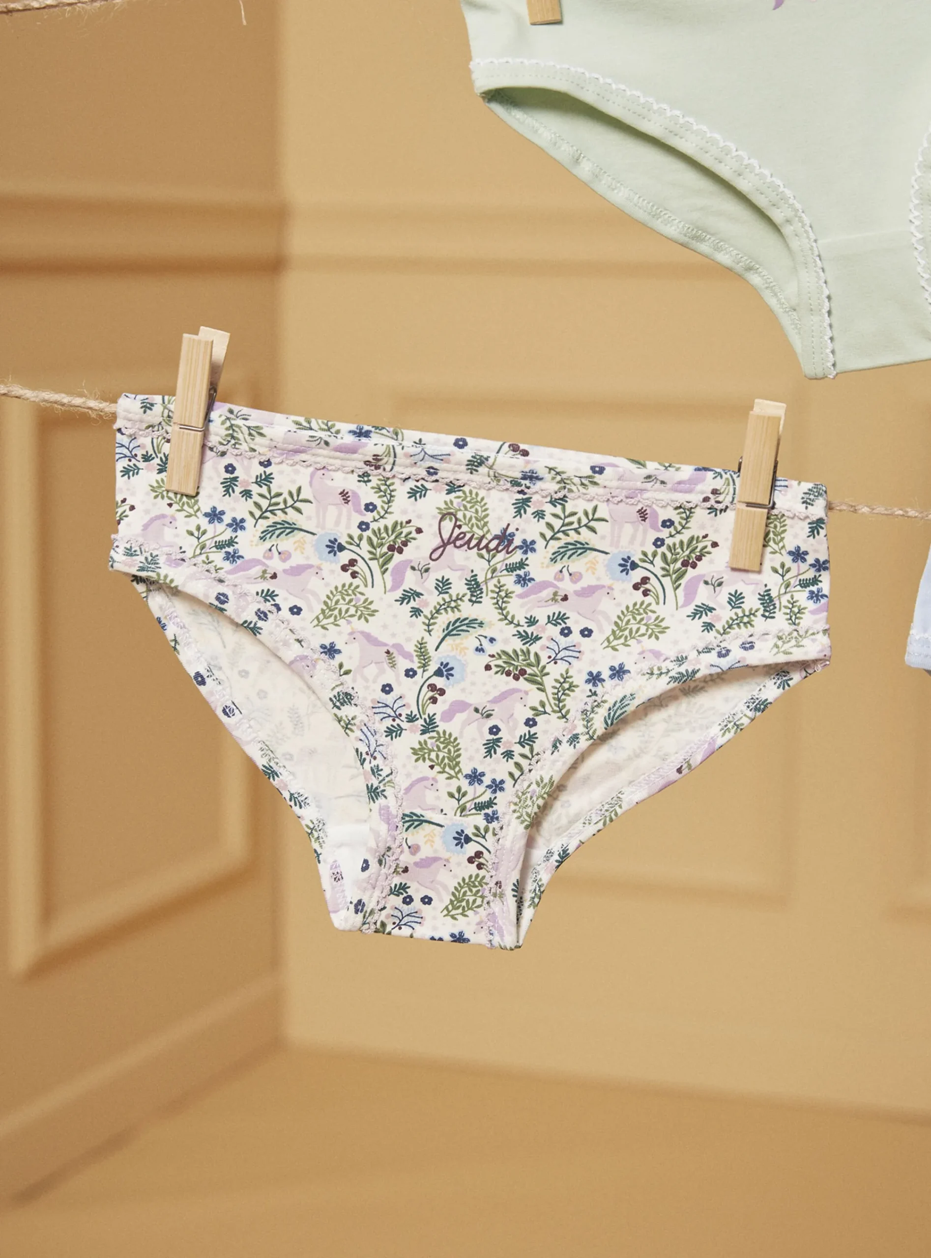 Underwear, Socks, Tights-Sergent Major Ivory BRIEFS / PANTY RIB