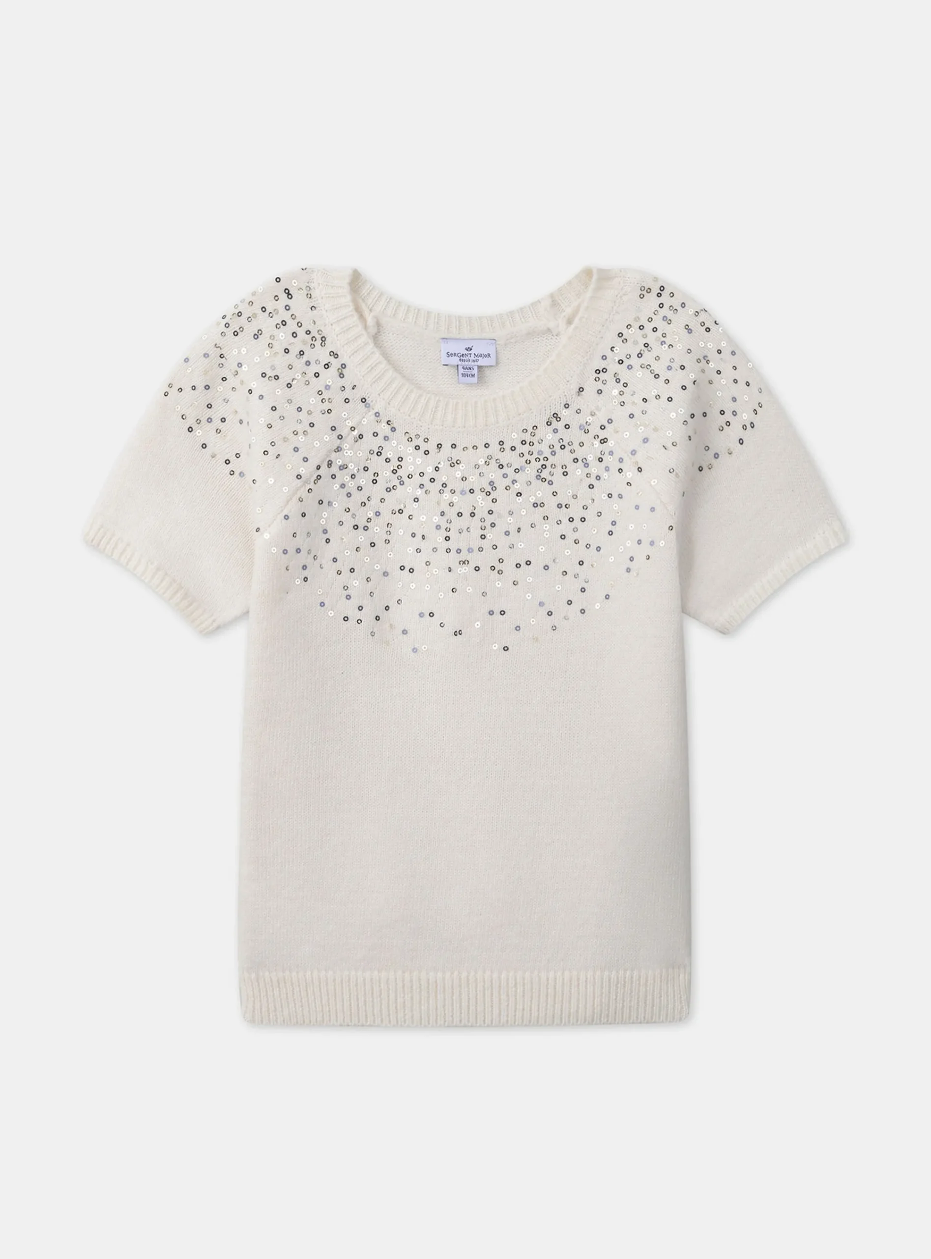 Knitwear, Sweater, Cardigan-Sergent Major Ivory PULLOVER SS