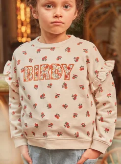 Shirt, T-shirt-Sergent Major Ivory sweatshirt with fruit print
