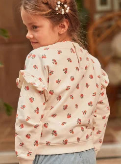 Shirt, T-shirt-Sergent Major Ivory sweatshirt with fruit print