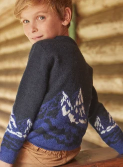 Knitwear, Sweater, Cardigan-Sergent Major Jacquard noirine sweater