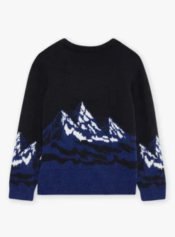 Knitwear, Sweater, Cardigan-Sergent Major Jacquard noirine sweater